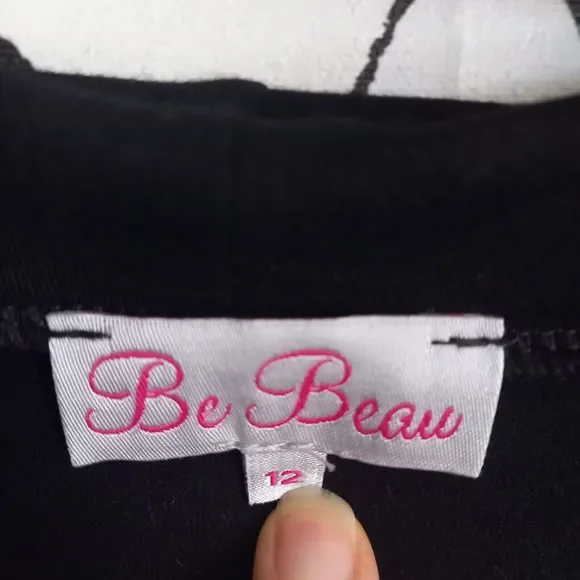 Size 12 Be Beau Butterfly Print Top w Light Bolero Over - Picture 5 of 5